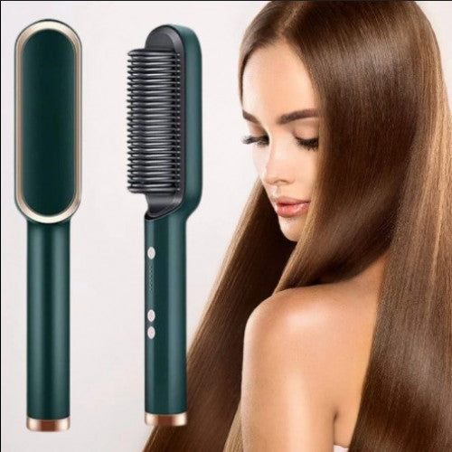 Cepillo Alisador Térmico — Cabello Liso y con Brillo