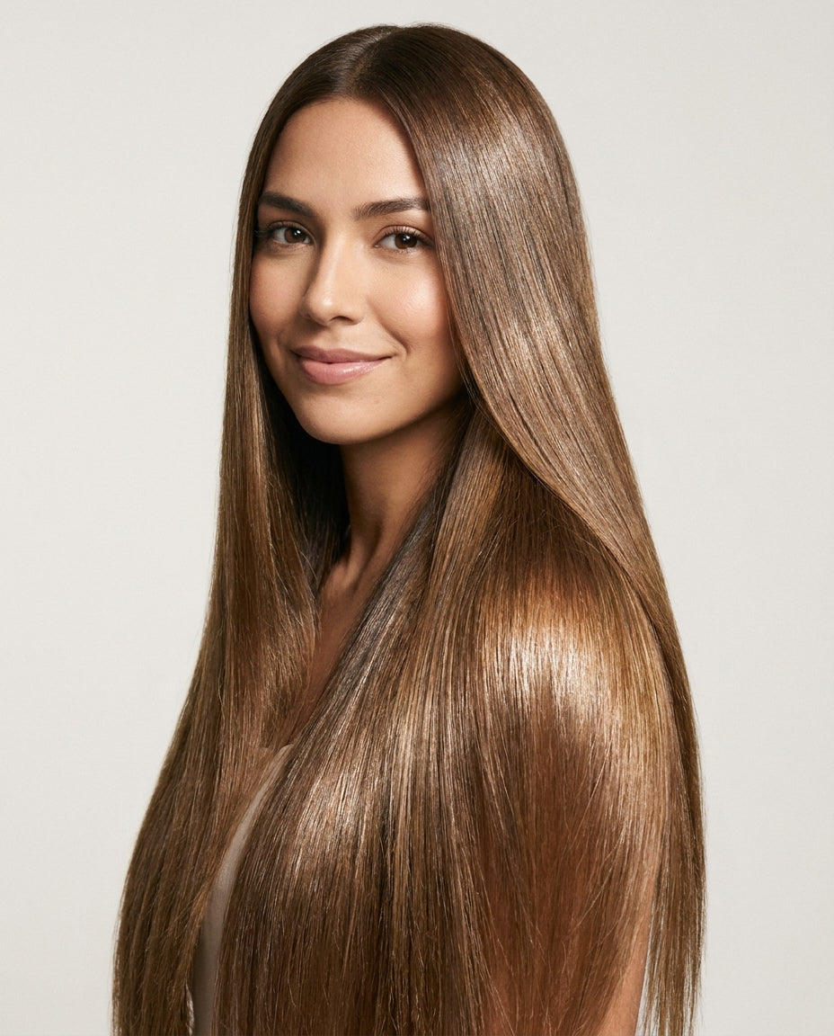 Resultado: cabello liso y con brillo